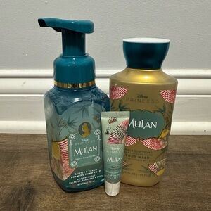 Disney Mulan Bath and Body Collection - Teal and Gold